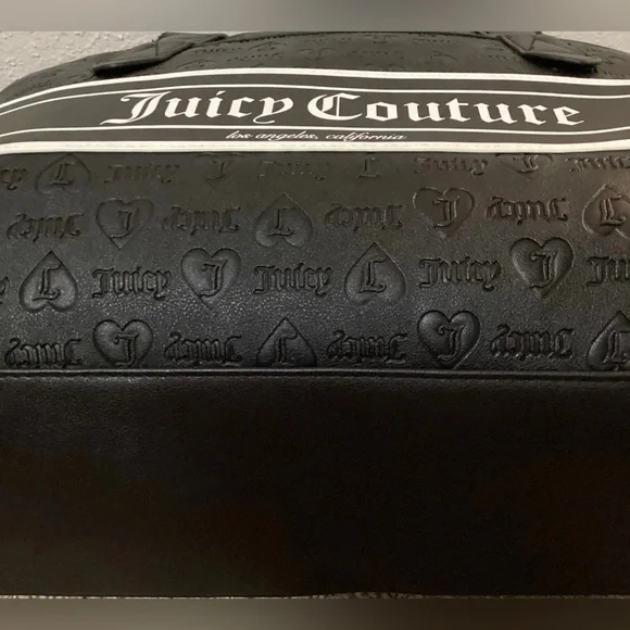 Juicy Couture Fashionista Dome Weekender Duffle Bag Liquorice Black & Wallet-NEW - Picture 6 of 11